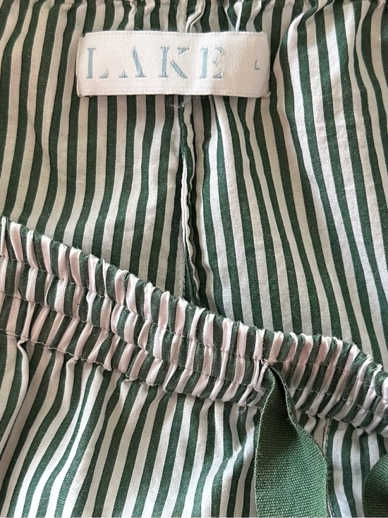 LAKE Other - LAKE Green & White Striped Women’s pajama pants